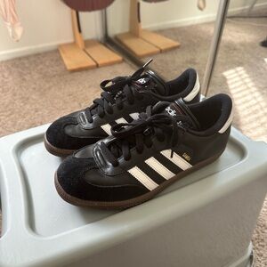 Adidas Black and White Low-Top Sneakers